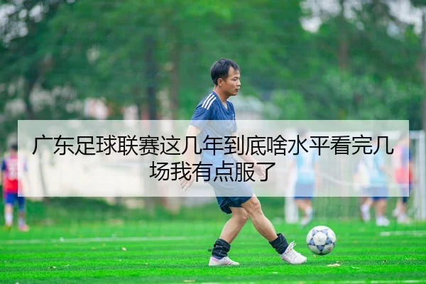 广东足球联赛这几年到底啥水平看完几场我有点服了